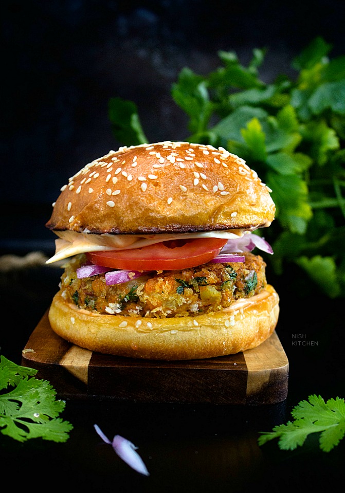 Aloo tikki burger