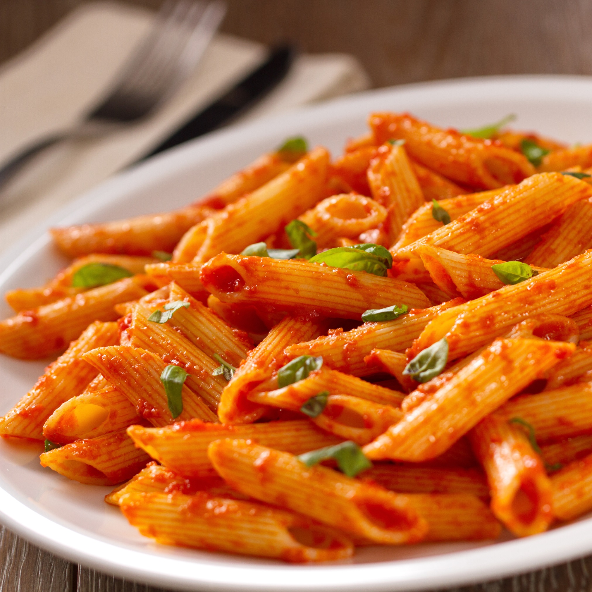 Red sauce pasta